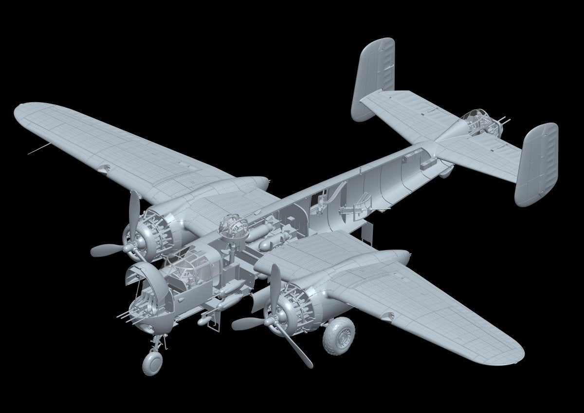 HK Models 01E037 B-25H Mitchell Gunships over CBI 1/32 – zdjęcie 11