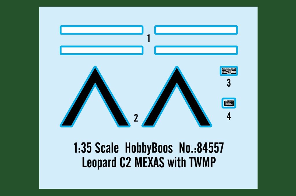 Hobby Boss 84557 Leopard C2 MEXAS with TWMP Track Width Mine Plow 1/35 – Bild 16