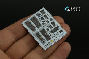 Quinta Studio QDS-48408 F-16D block 50 3D-Printed &amp;amp; coloured Interior on decal paper (Kinetic 2022 tool) (small) 1/48 – imagen 4