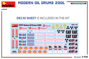 MiniArt 49009 MODERN OIL DRUMS 200L 1/48 – immagine 2