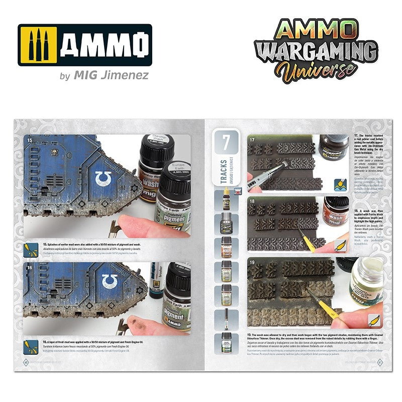 Ammo of Mig 6925 AMMO WARGAMING UNIVERSE Book 06 - Weathering Combat Vehicles (English, Castellano, Polski) – immagine 6