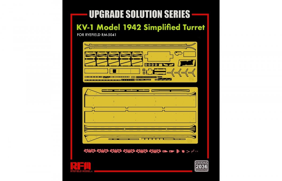 Rye Field Model 2036 KV-1 Model 1942 Simplified Turret - Upgrade Solution 1/35 – imagen 2