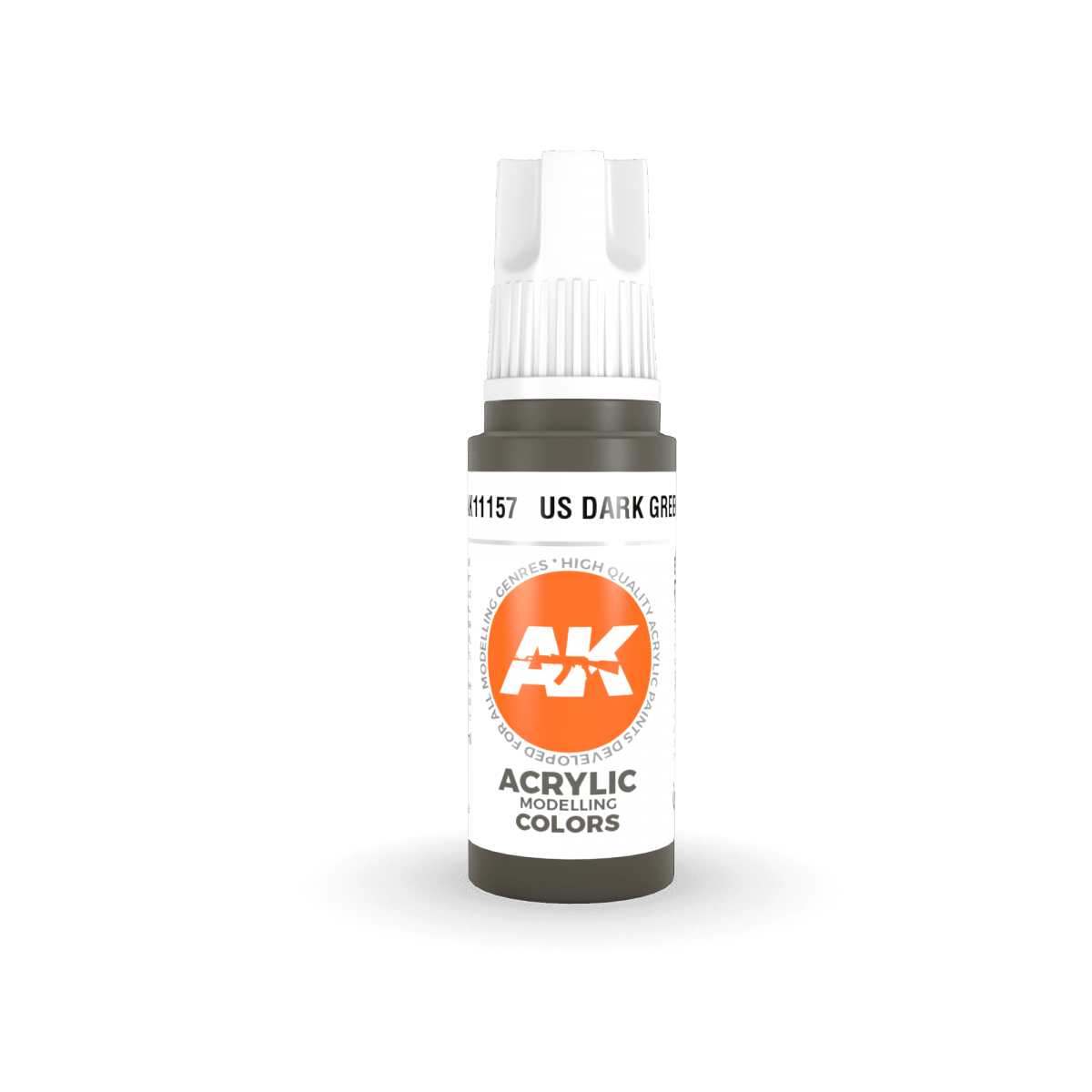 AK Interactive AK11157 US DARK GREEN – STANDARD 17ml – immagine 2