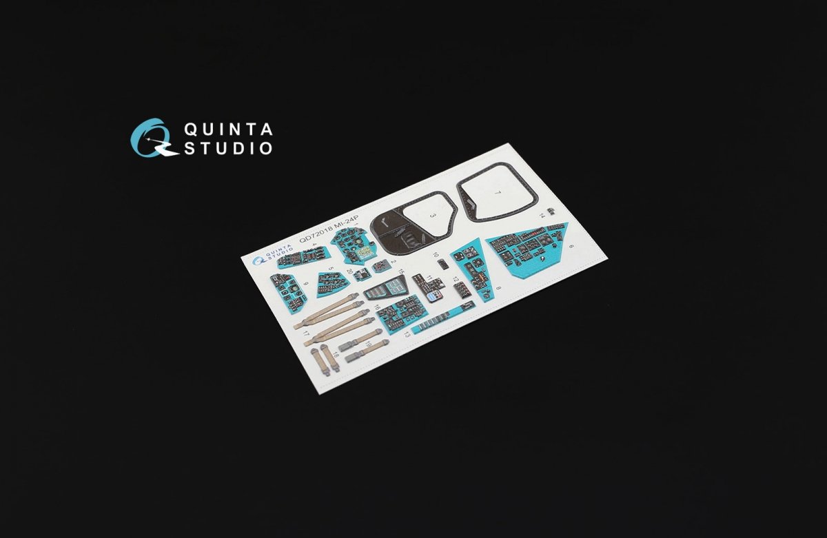 Quinta Studio QD72018 Mi-24P 3D-Printed &amp;amp; coloured Interior on decal paper (for Zvezda kit) 1/72 – imagen 2