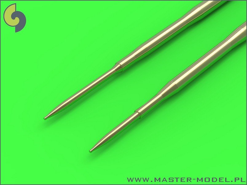Master AM-72-072 MiG-17PF (Fresco D) - 23mm gun barrels set &amp;amp; Pitot Tubes – immagine 2