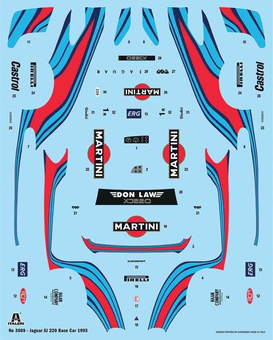 Italeri 3669 Jaguar XJ 220 Racing 1/24 – image 4