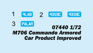 Trumpeter 07440 M706 Commando Armored Car Product Improved 1/72 – zdjęcie 4