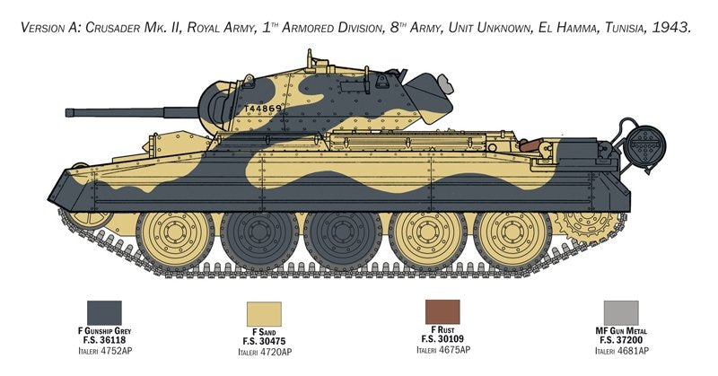 Italeri 6579 Crusader II w/ 8th Army Infantry 1/35 – image 4