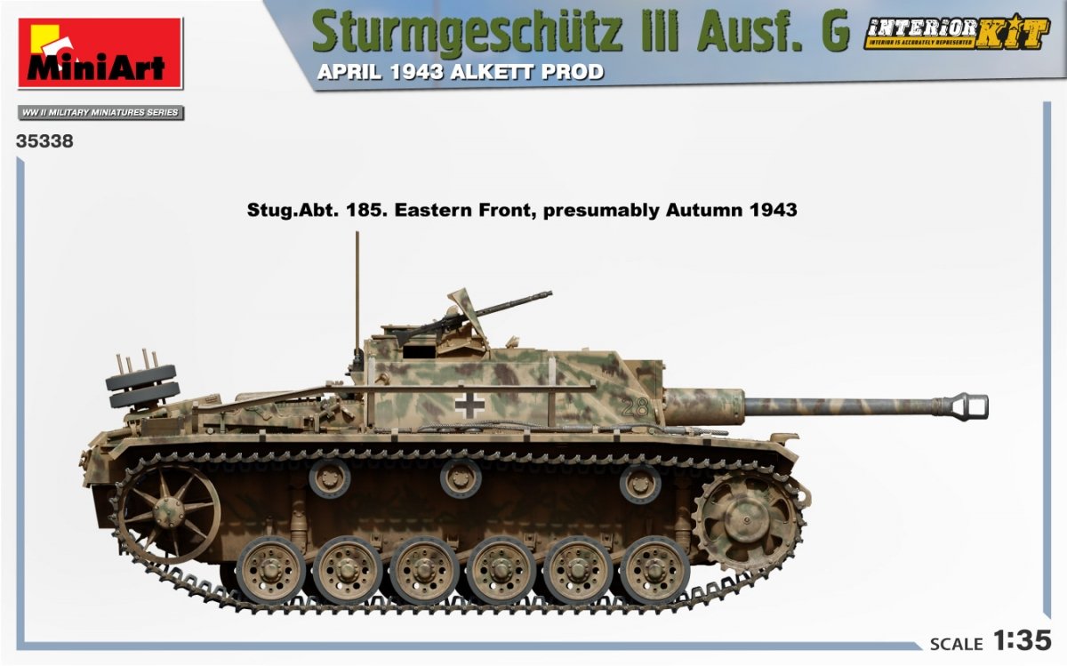 Mini Art 35338 Sturmgeschutz III Ausf. G APRIL 1943 ALKETT PROD. INTERIOR KIT 1/35 – Bild 9
