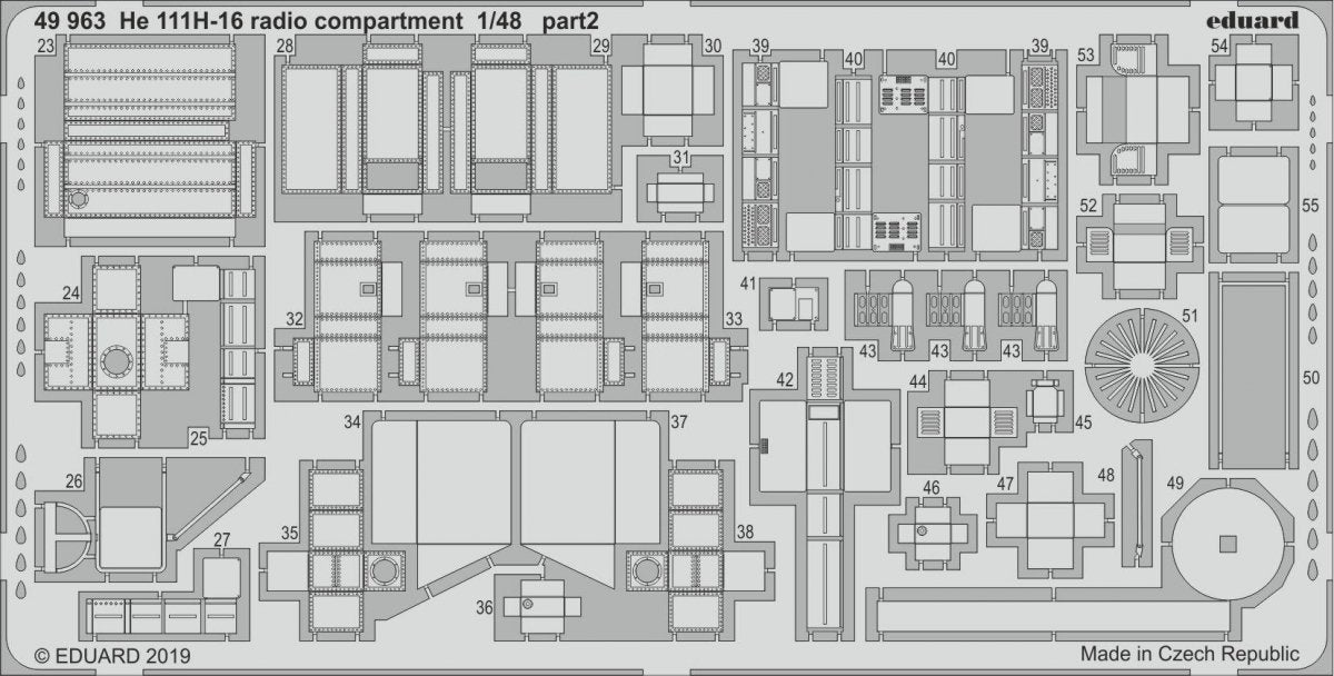 Eduard 49963 He 111H-16 radio compartment 1/48 ICM – imagen 2
