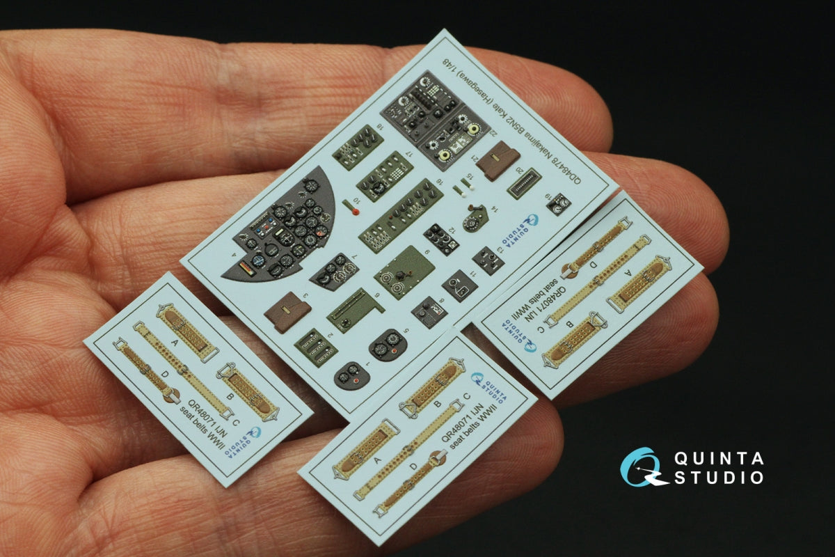 Quinta Studio QD48478 Nakajima B5N2 Kate 3D-Printed coloured Interior on decal paper (Hasegawa) 1/48 – immagine 3