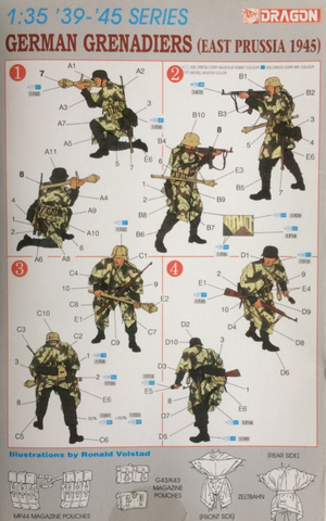 Dragon 6057 German Grenadiers East Prussia 1945 1/35 – imagen 2