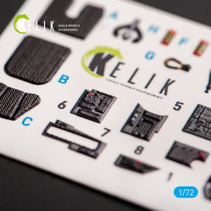 KELIK K72053 F-35A INTERIOR 3D DECALS FOR TAMIYA KIT 1/72 – imagen 2