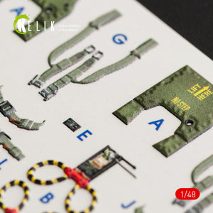 KELIK K48056 F-4G INTERIOR 3D DECALS FOR MENG KIT 1/48 – immagine 10