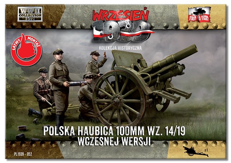First to Fight PL052 Polska haubica 100mm wz. 14/19 wczesnej wersji 1/72 – imagen 2