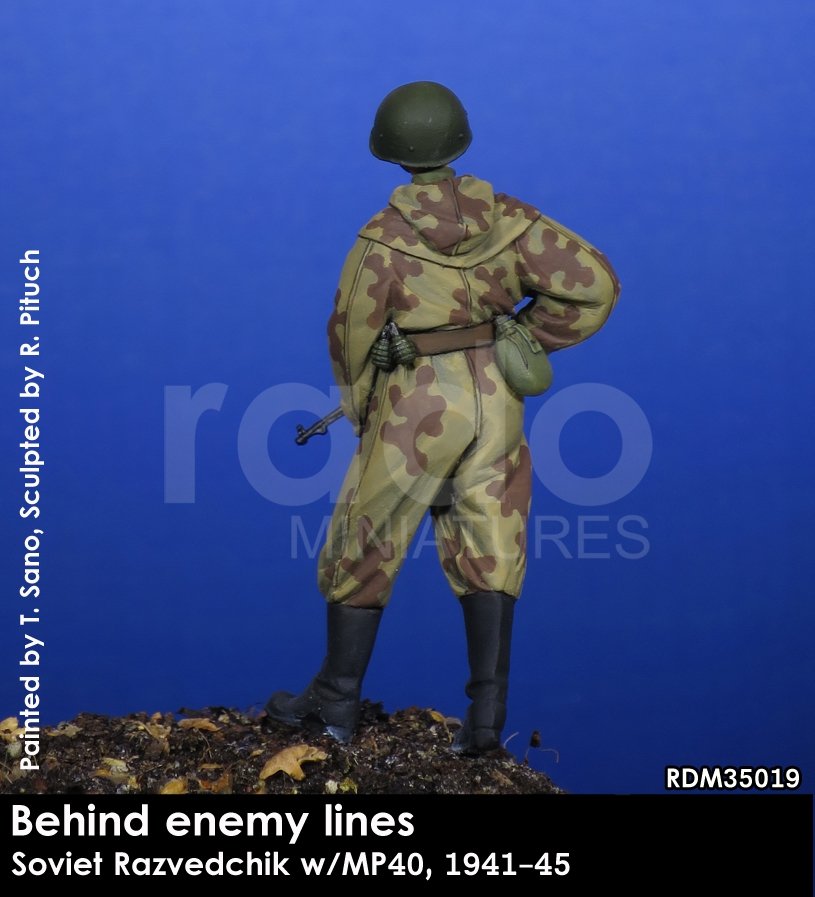 RADO Miniatures RDM35019 Soviet Razvedchik w/MP40, (1941-45) 1/35 – Bild 4