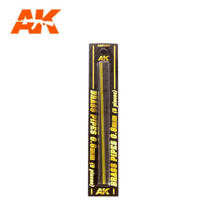 AK Interactive AK9107 BRASS PIPES 0.8MM Ø. 5 UNITS. – immagine 2