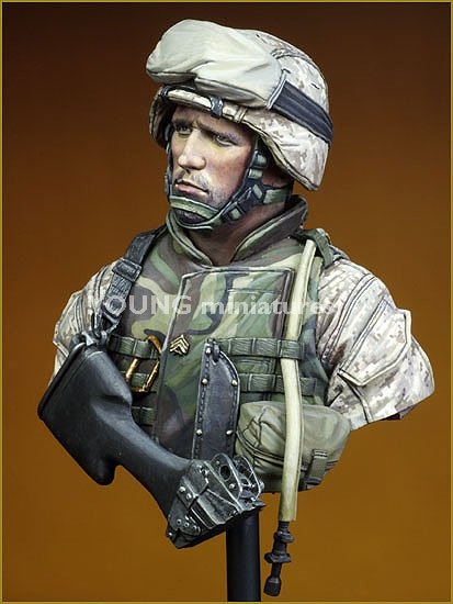 Young Miniatures YM1816 USMC Fallujah Iraq 2004 1/10 – zdjęcie 7