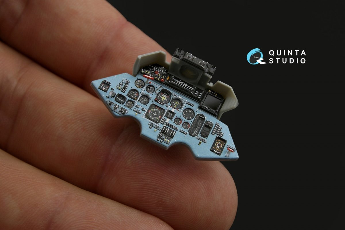 Quinta Studio QD32072 Su-27UB 3D-Printed &amp;amp; coloured Interior on decal paper (for Trumpeter kit) 1/32 – immagine 3