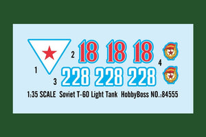 Hobby Boss 84555 Soviet T-60 Light Tank 1/35 – immagine 4