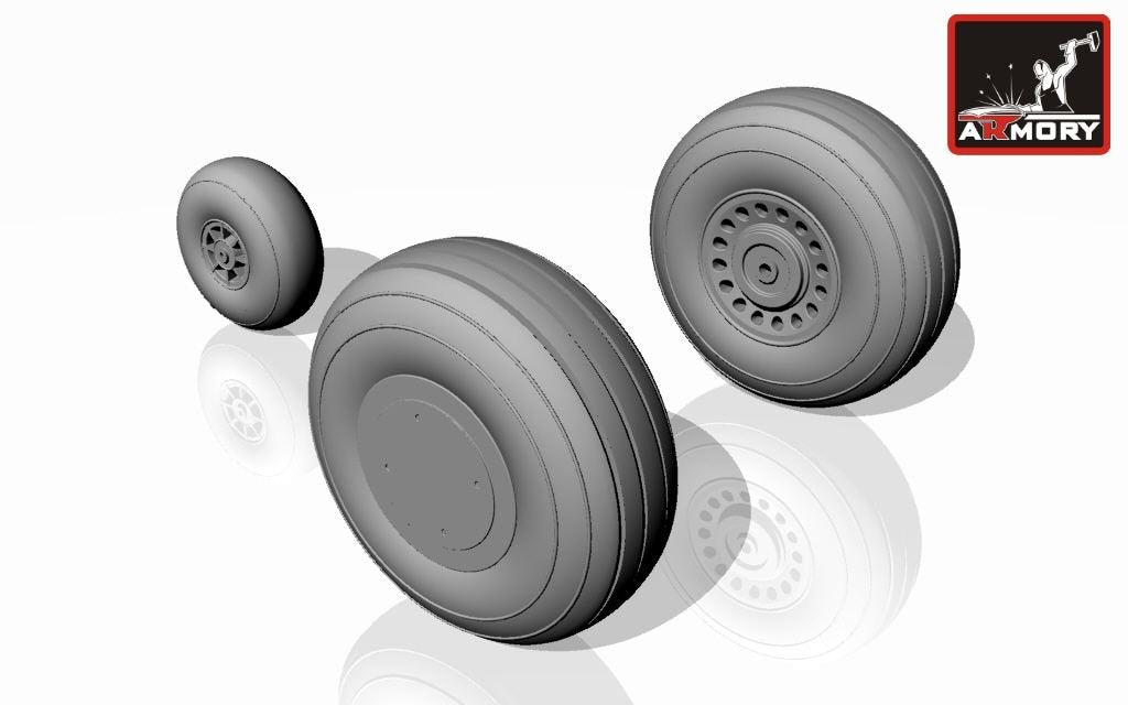 Armory Models AW72302 A-20C Boston wheels, mid 1/72 – Bild 4