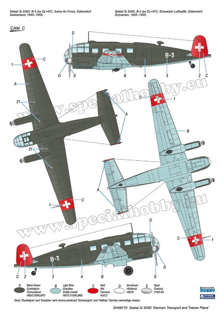 Special Hobby 48170 Siebel Si 204D « Avion de transport et d&amp;#39;entraînement allemand » 1/48 – image 4