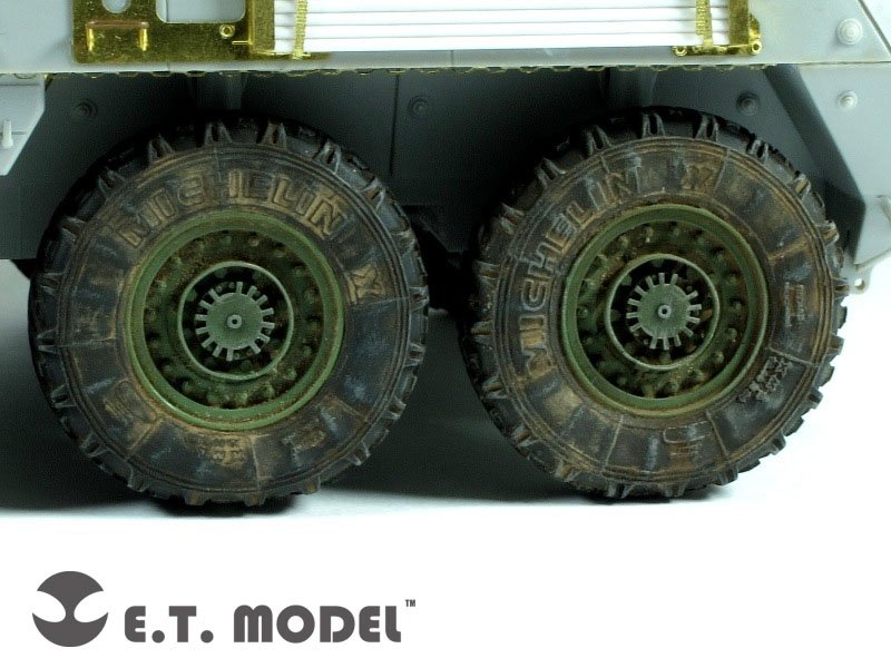 E.T. Model ER35-010 US ARMY Stryker Armored Vehicle Weighted Road Wheels For TRUMPETER 1/35 – zdjęcie 3