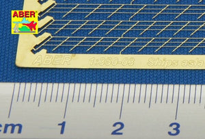 Aber 350-03 Ships aslant railing at 45 degree 1/350 – imagen 3