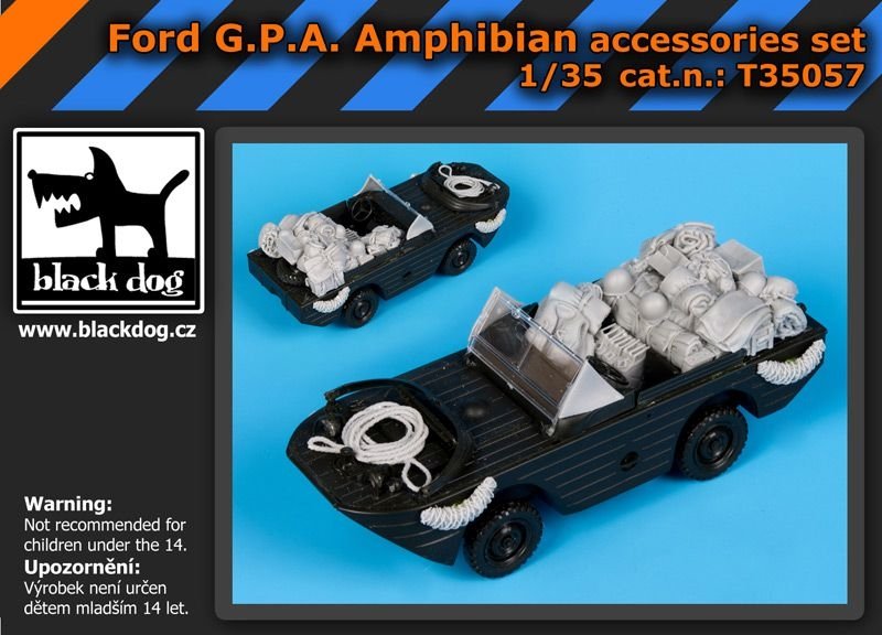 Ensemble d'accessoires Black Dog T35057 Ford GPA Amphibian 1/35
