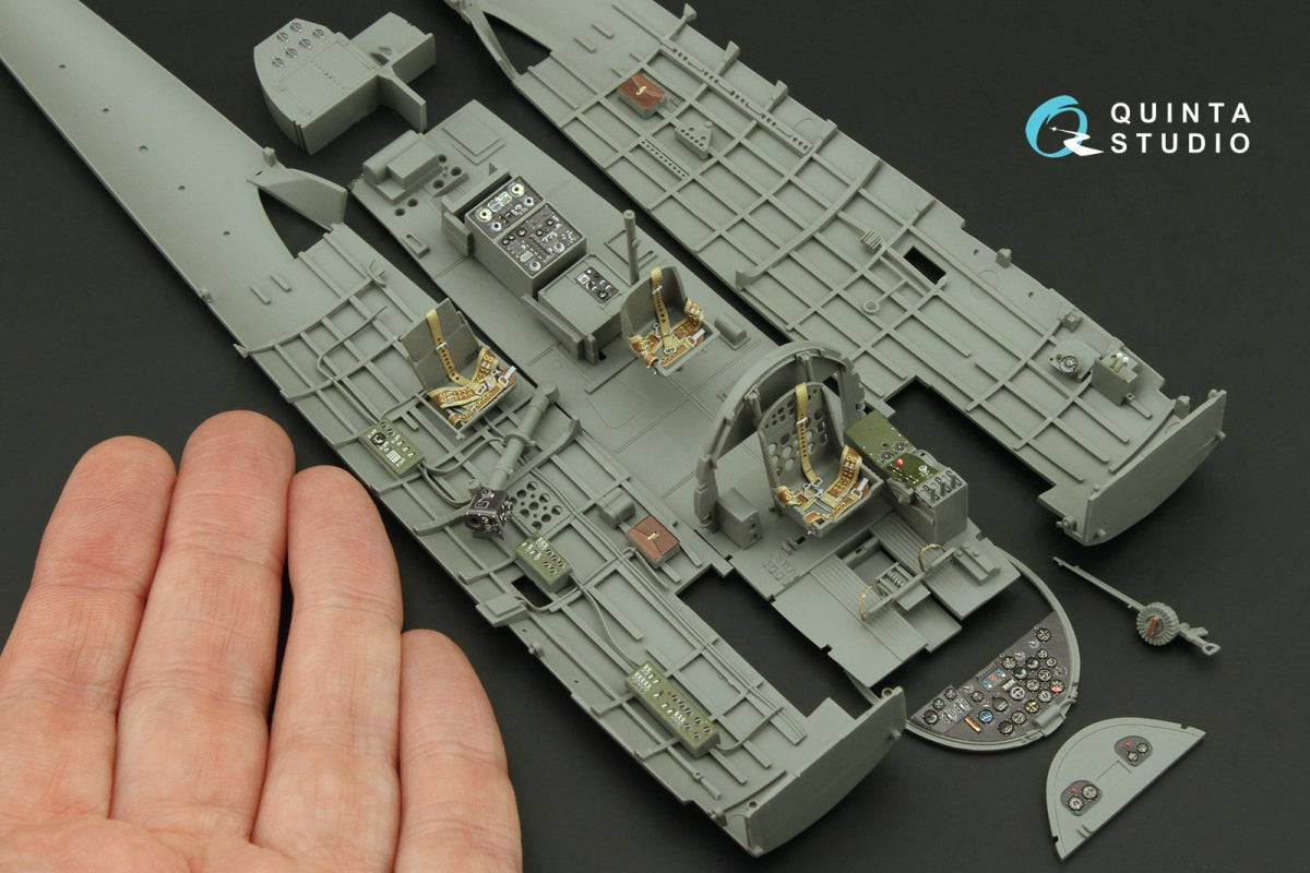 Quinta Studio QD35127 Nakajima B5N2 Kate 3D-Printed coloured Interior on decal paper (Border Model) 1/35 – imagen 10