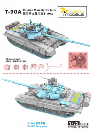 Vespid Models VS720026 T-90A Main Battle Tank 1/72 – imagen 3