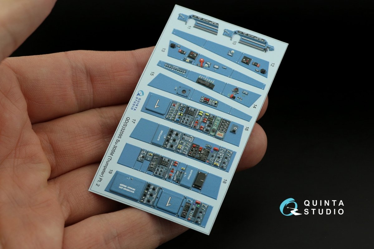 Quinta Studio QDS-32095 Su-30SM 3D-Printed &amp;amp; coloured Interior on decal paper (conversion for Trumpeter Su-30MKK) (Small version) 1/32 – imagen 7