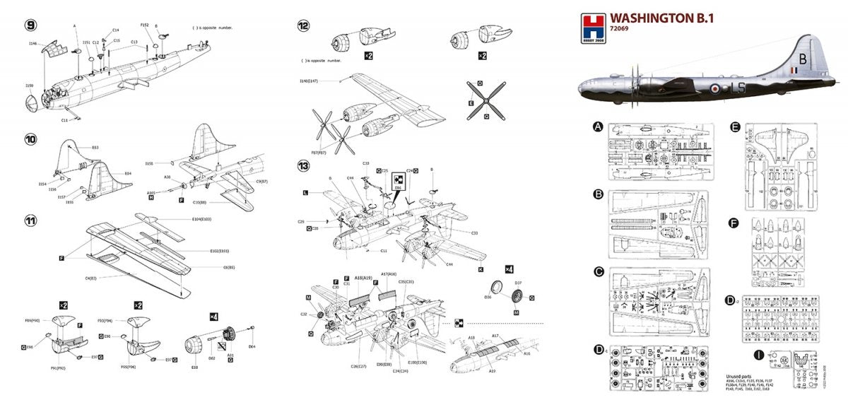 Hobby 2000 72069 Washington B.1 ( ACADEMY + CARTOGRAF + MASKI ) 1/72 – imagen 3