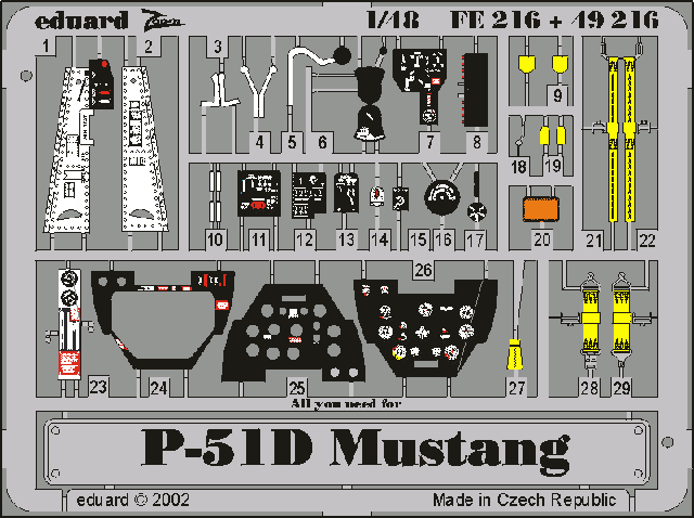 Eduard 49216 P-51D 1/48 Tamiya