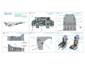 Quinta Studio QD+72117 Su-24MR 3D-Printed coloured Interior on decal paper (Zvezda) (with 3D-printed resin part) 1/72 – imagen 2