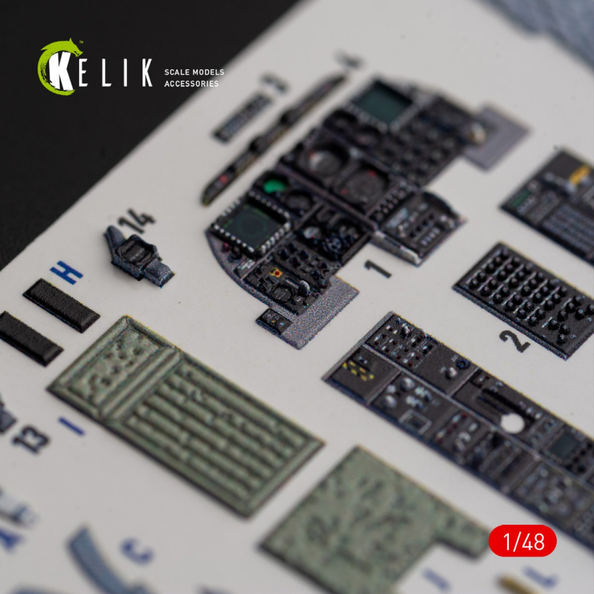KELIK K48018 A-10C &amp;quot;Thunderbolt II&amp;quot; interior 3D decals for Italeri kit 1/48 – imagen 7