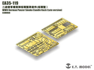 ET Model EA35-119 Support de bougies fumigènes pour char allemand de la Seconde Guerre mondiale (version tardive) 1/35 – image 2
