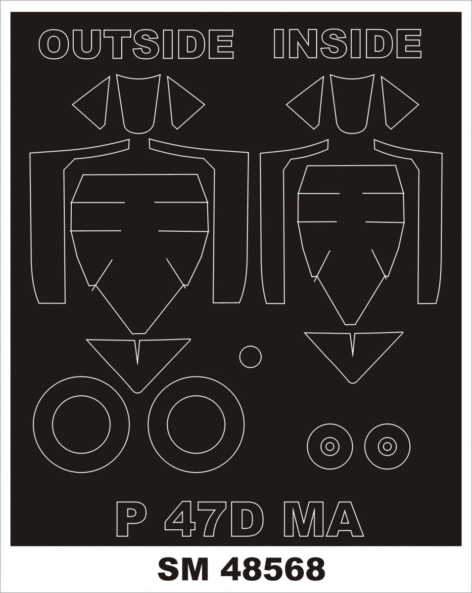 Montex SM48568 P-47D BUBBLETOP pour MINIART 1/48