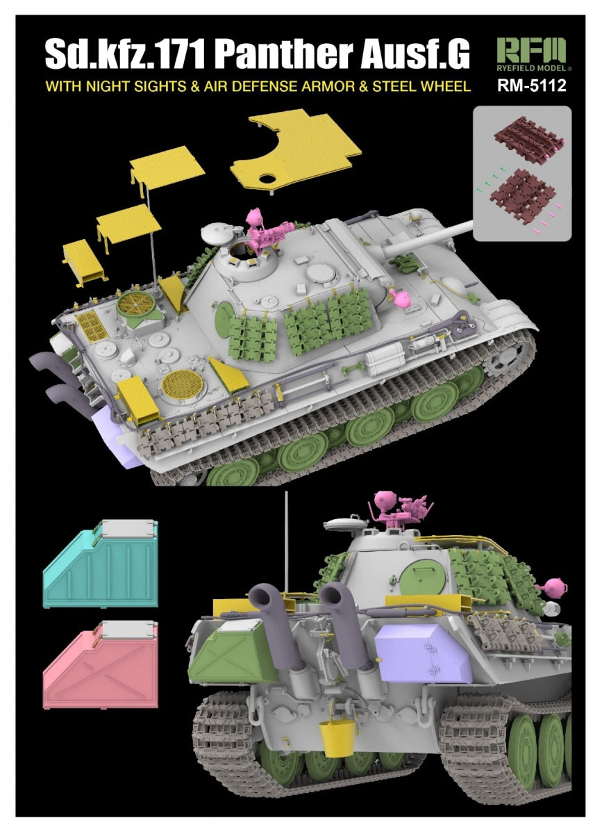 Rye Field Model 5112 PANTHER AUSF.G 1/35 – imagen 4