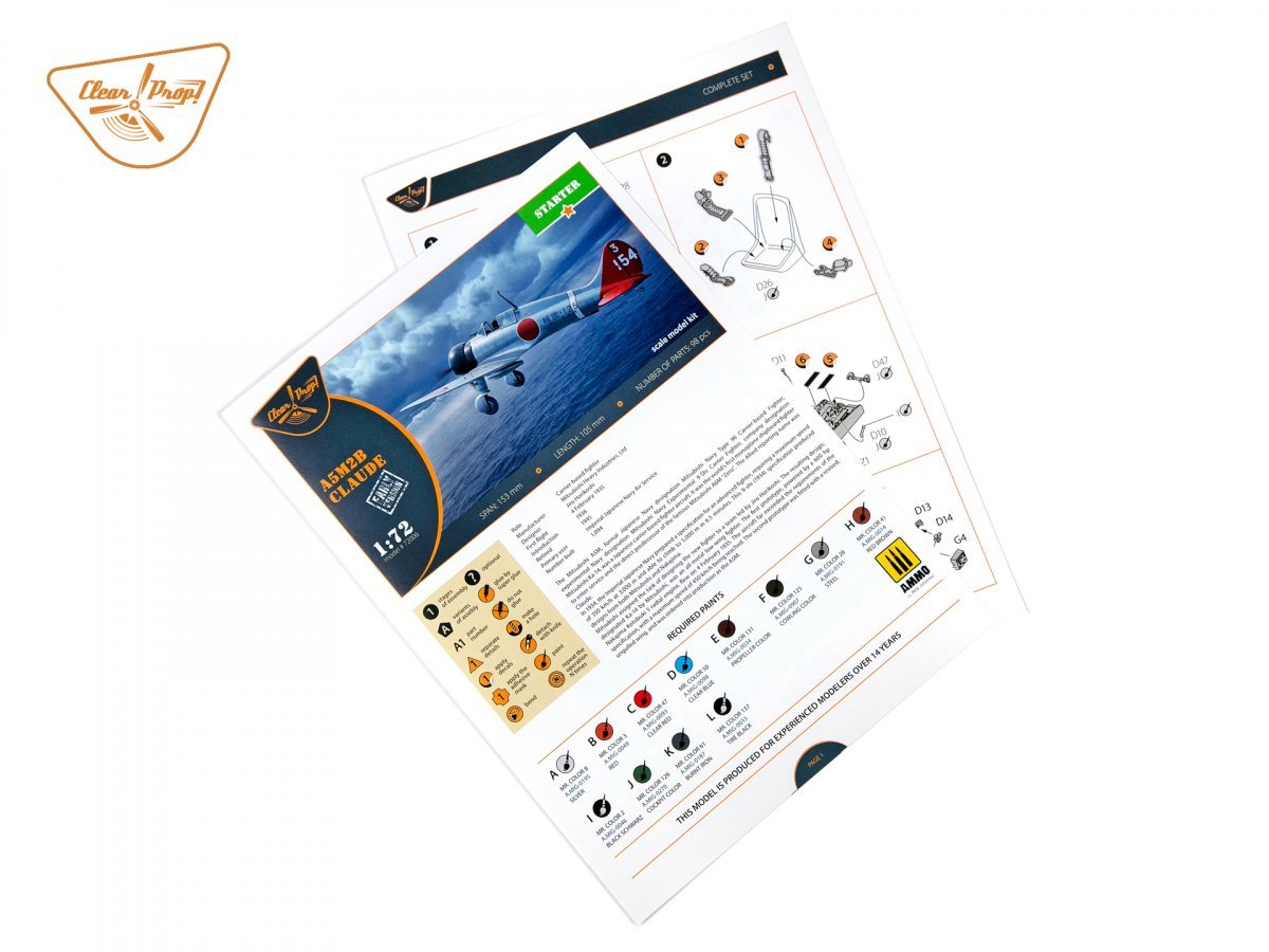 Clear Prop! CP72006 A5M2b Claude early version STARTER KIT 1/72 – image 4
