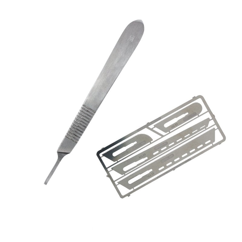 Ensemble de scie de précision Modelcraft PKN0008-K (0,12 mm) avec manche à scalpel