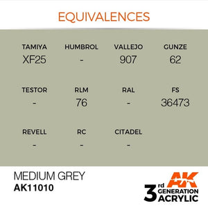 AK Interactive AK11010 Gris moyen 17 ml – image 3