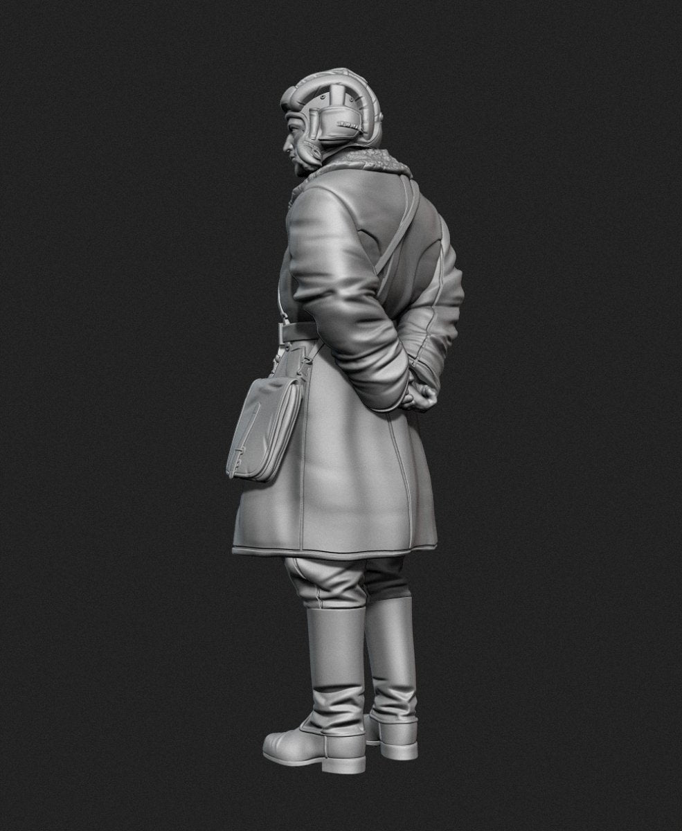 Panzer Art FI35-128 Soviet tank officer in sheepskin coat No.1 1/35 – Bild 4