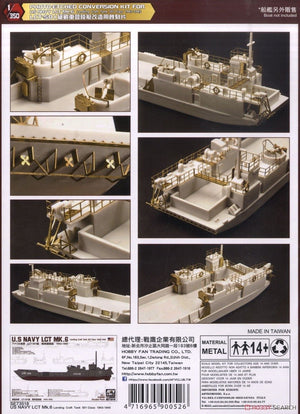 AFV Club AG35052 Photo-Etched Conversion Kit for U.S. Navy LCT Mk.6 1/350 – Bild 2