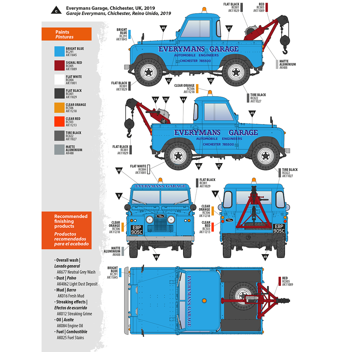 AK Interactive AK35014 LAND ROVER 88 SERIES IIA CRANE-TOW TRUCK 1/35 – imagen 12