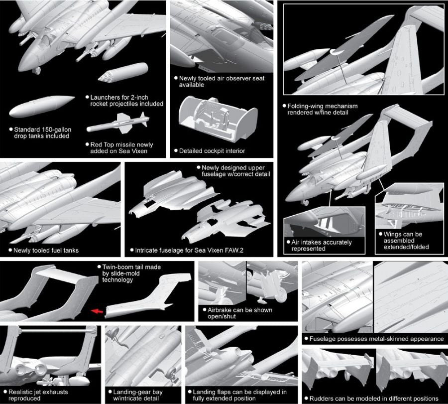 Cyber Hobby 5105 Sea Vixen FAW.2 1/72 – imagen 4