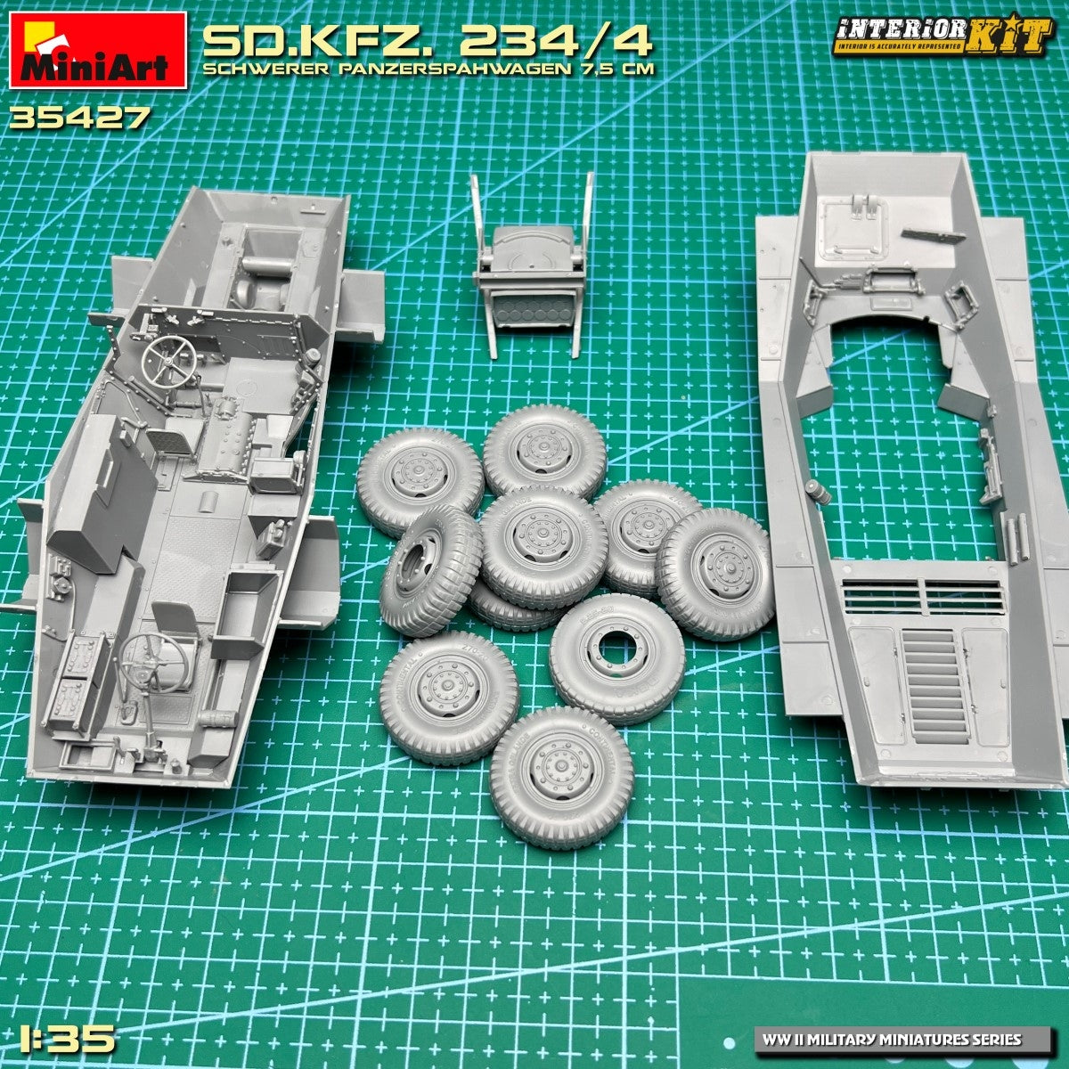 MiniArt 35427 Sd.Kfz. 234/4 SCHWERER PANZERSPÄHWAGEN 7,5 cm. KIT INTÉRIEUR 1/35 – image 6