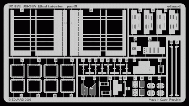 Eduard 32521 Mi-24V Hind interior 1/35 TRUMPETER – immagine 2
