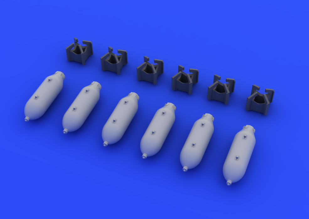 Eduard 672038 US 250lb bombs 1/72 – imagen 2