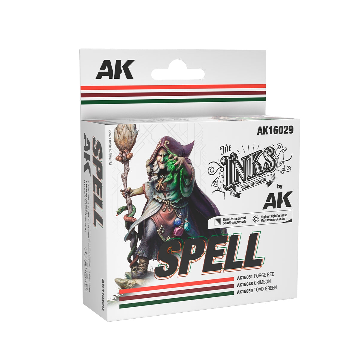 AK Interactive AK16029 SPELL – ENSEMBLE D&amp;#39;ENCRE 3 x 30 ml